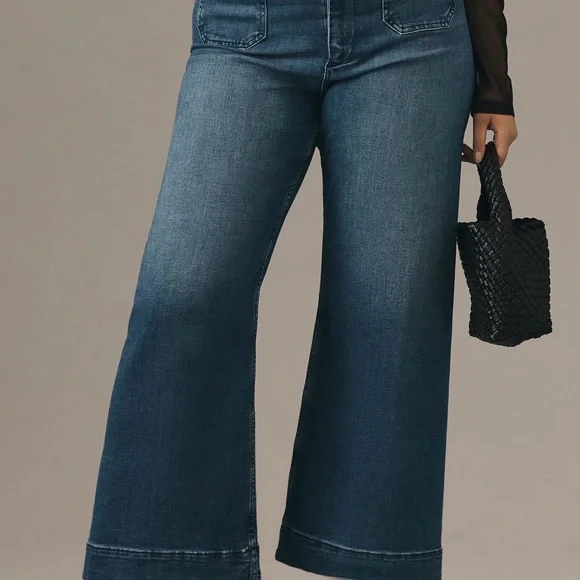 The Colette Crop High-Rise Wide-Leg Jeans by Maeve - Picture 5 of 11